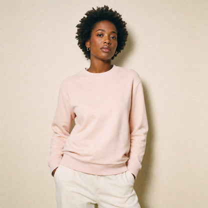 Custom Cloud-Soft Fleece Crewneck Sweater with Pockets – Lifestyle 1 | Merchcraft