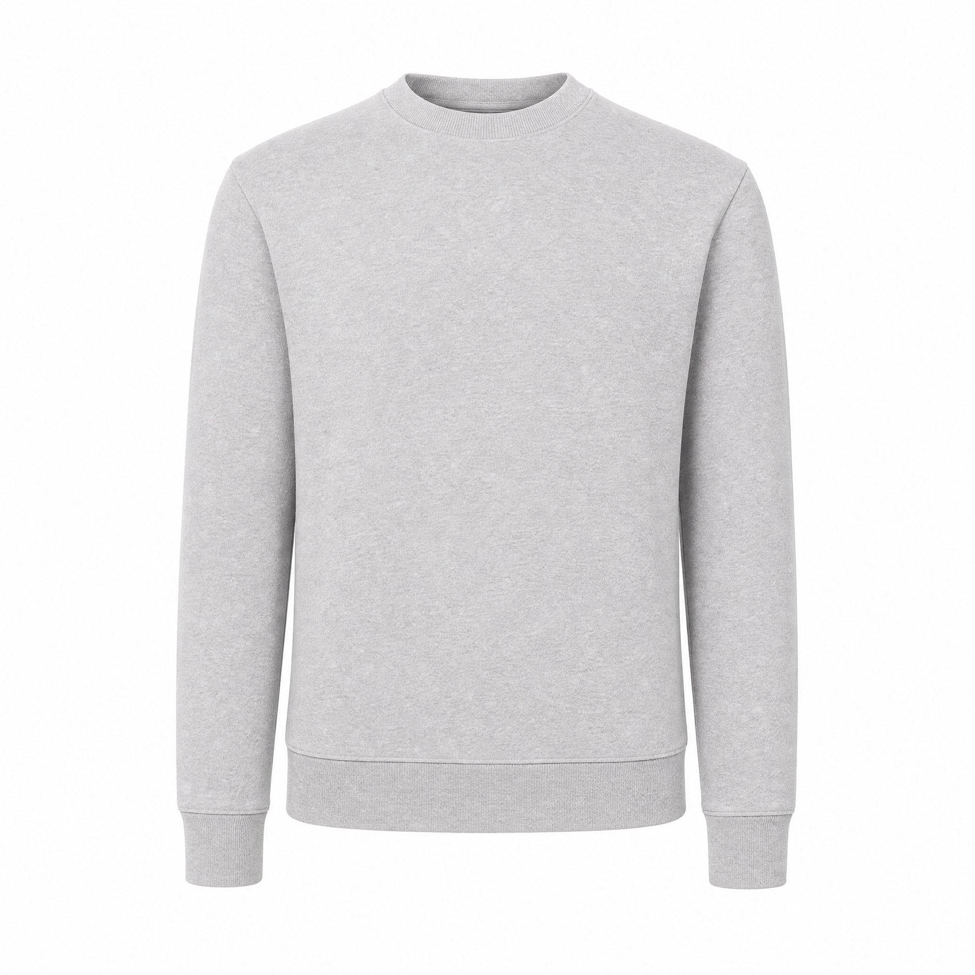 Custom Cloud-Soft Fleece Crewneck Sweater with Pockets in Gray | Merchcraft