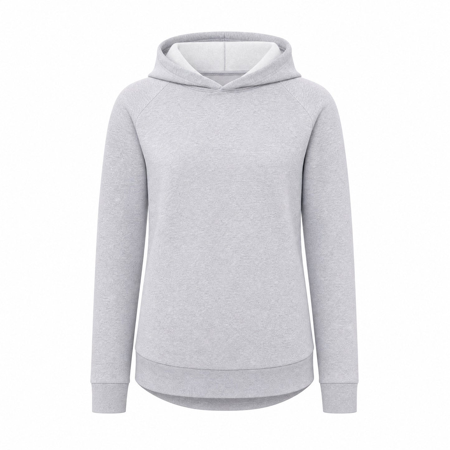 Custom Vintage Fleece Hoodie Sweater with Curved Hem in Gray | Merchcraft