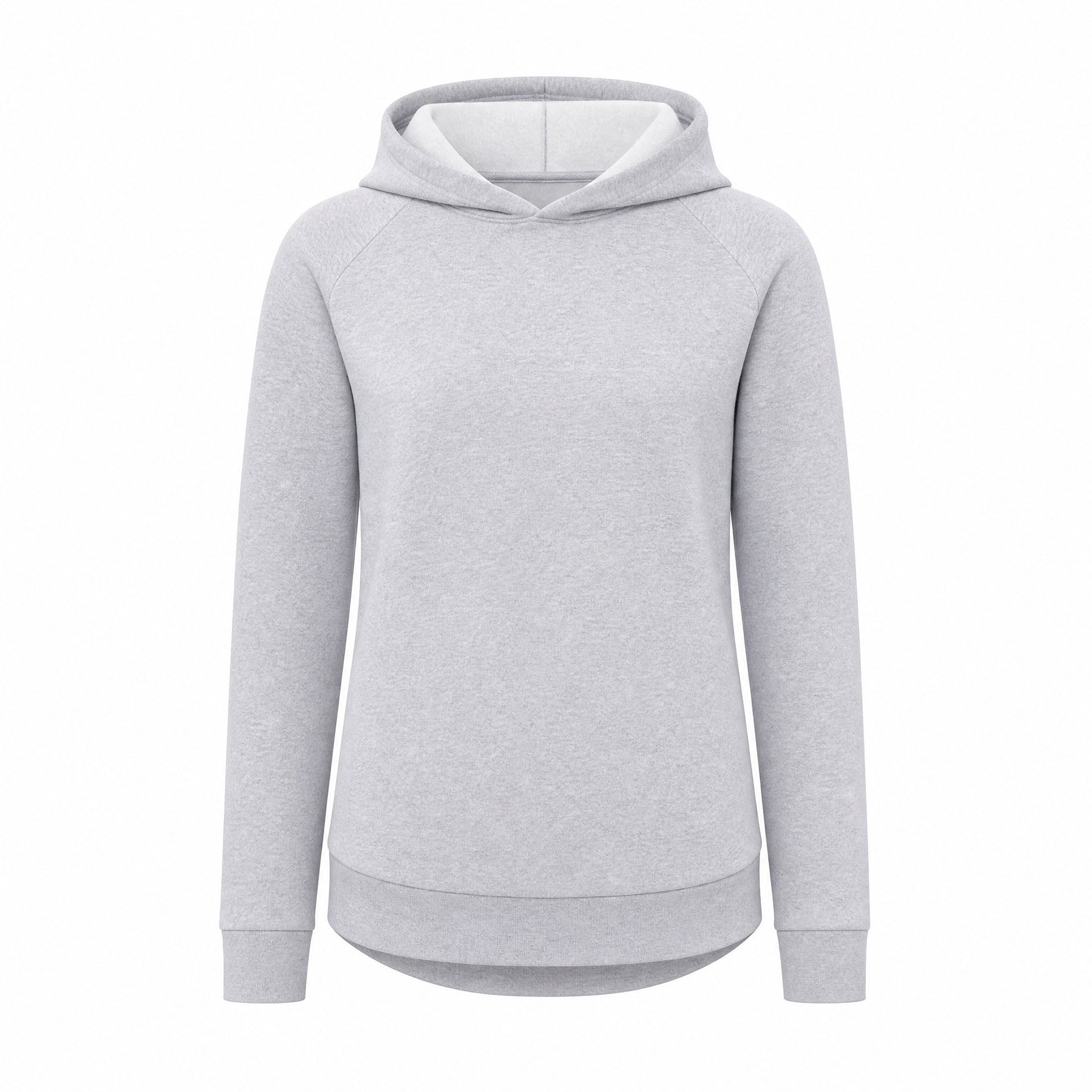 Custom Vintage Fleece Hoodie Sweater with Curved Hem in Gray | Merchcraft