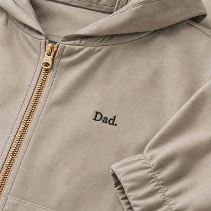 Father's Day Gift Rain Jacket — Pre-Embroidered "Dad." | Vintage Anorak
